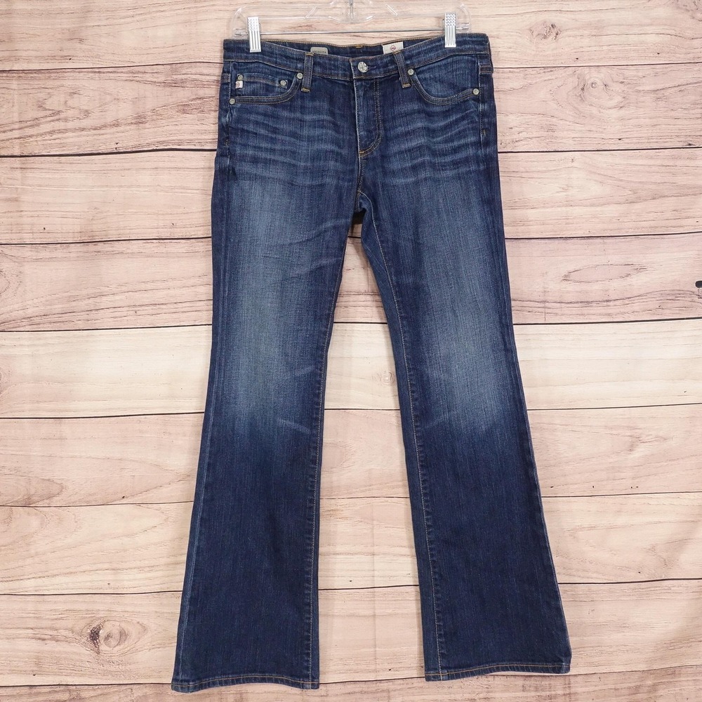 AG Adriano Goldschmied Angelina Petite Bootcut Jeans Womens 29R Blue 31x29 Denim